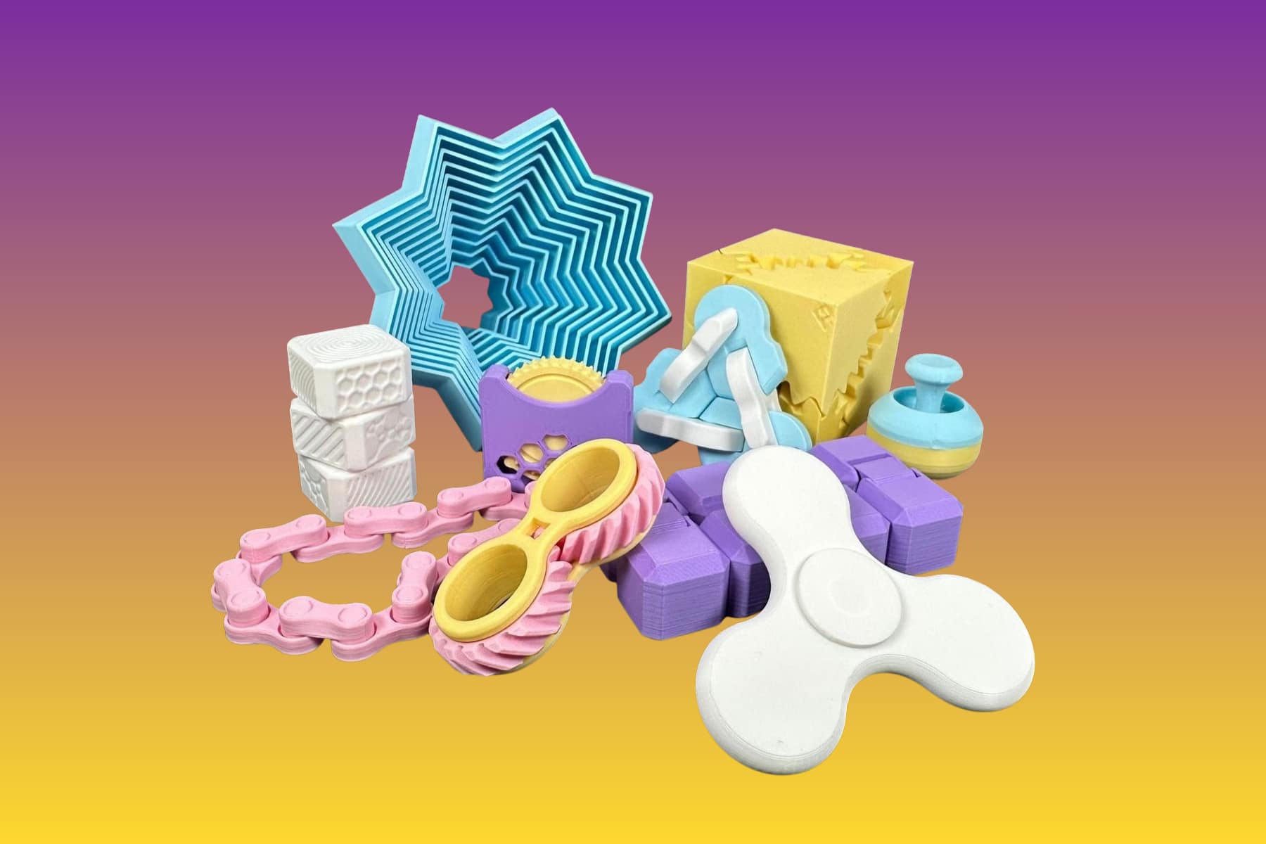 فیجت‌های ساخته شده با پرینتر سه بعدی برای افراد دارای ای دی اچ دی(adhd)