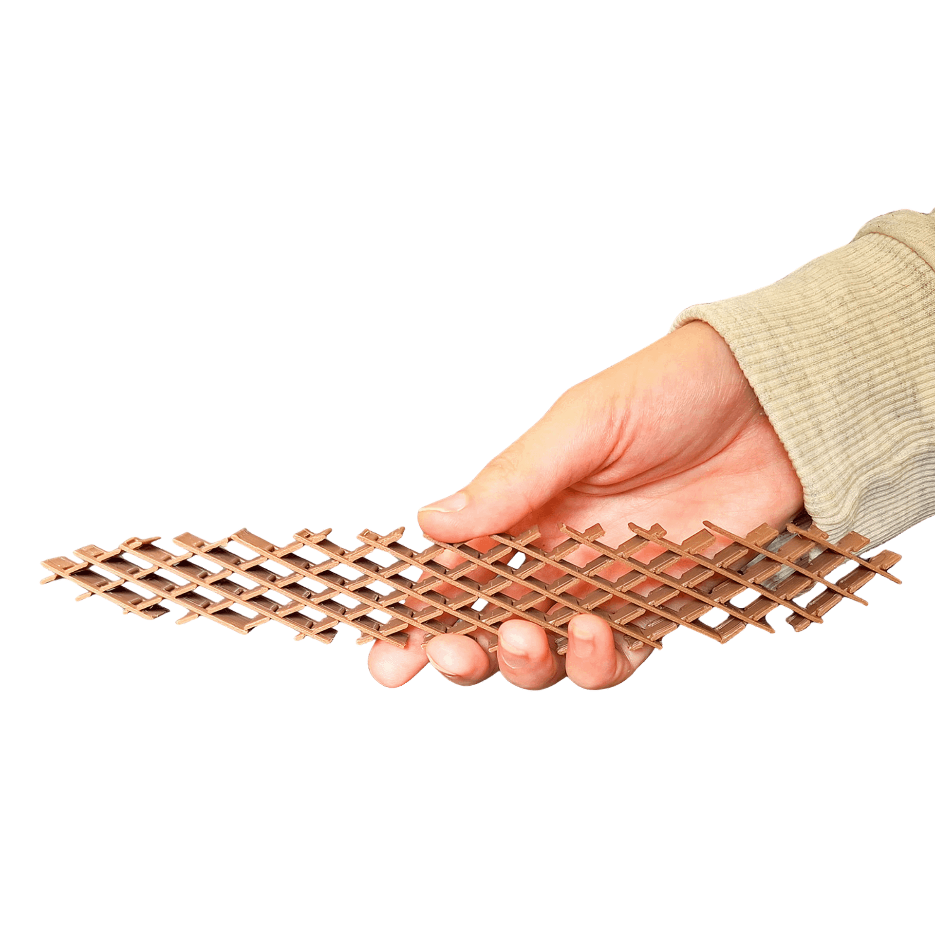 نمای باز شده فیجت در دست