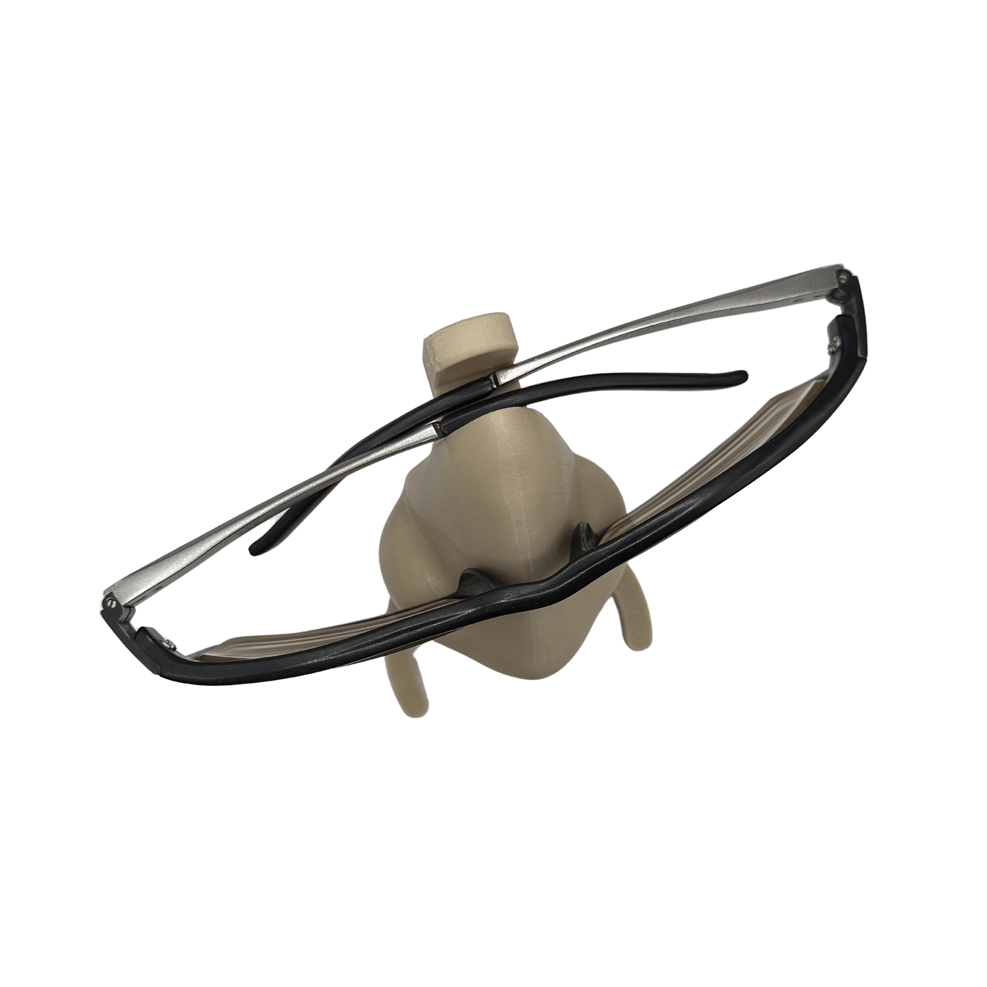 نمای بالای عینک روی گجت