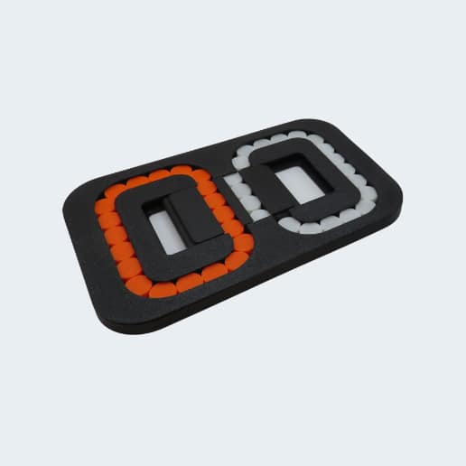 نمای روبهروی بوردگیم پازل رنگی